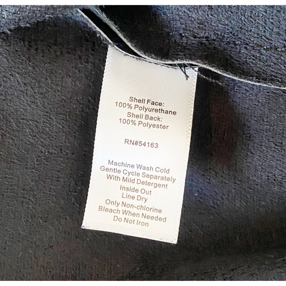 NWT Marc New York Black Faux Leather Sleeveless Blouse in Size Small - Picture 2 of 7